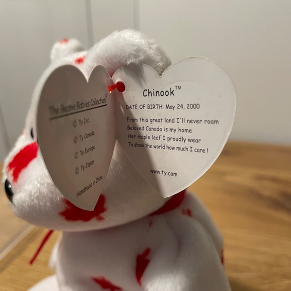 Ty Beanie Babies Chinook Canadian Maple Leaf Classic Bear 2000 in Box – VINTAGE - Picture 5 of 11